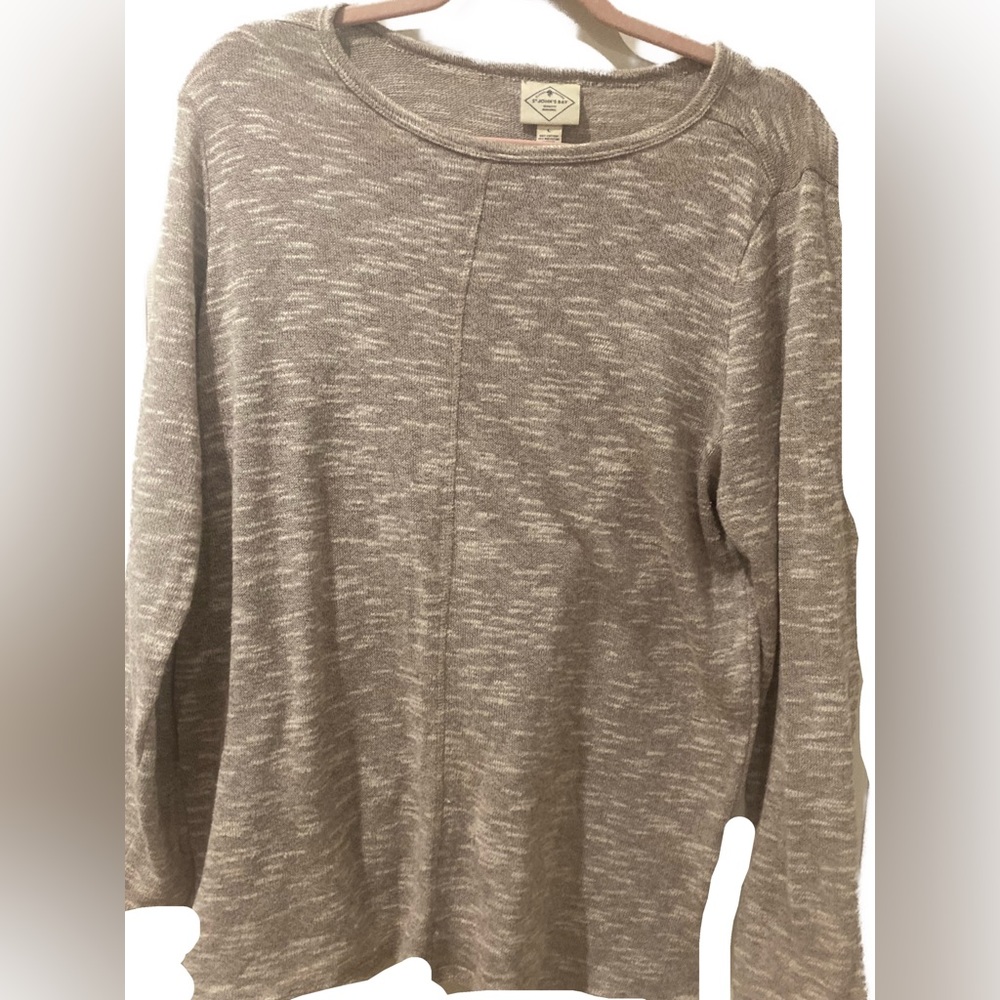 St John’s Bay Women’s Long Sleeve Jersey Knit Lightweight Sweater Top Size Large